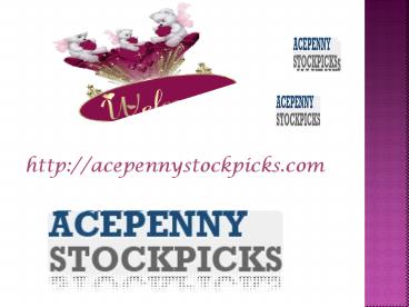 Penny Stocks To Watch