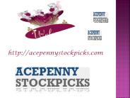 Penny Stocks To Watch