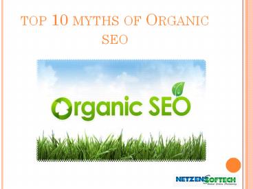 Top 10 Myths of Organic seo
