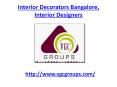 Interior Designers and Decorators Bangalore PowerPoint PPT Presentation