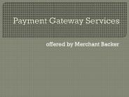 Payment Gateway Services