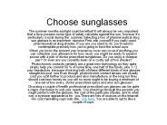 choose glasses