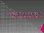 Automatic Number Plate Recognition