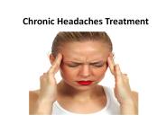 Chronic Headaches Treatment