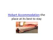 Hobart Accommodation