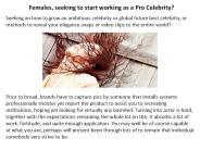 Females, seeking to start working as a