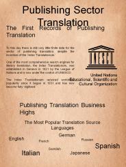 Publishing Translation Infographic