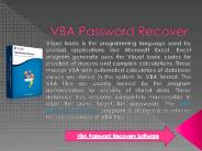 VBA Password Remover