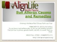 Sun Allergy Causes and Remedies