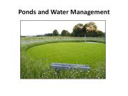 Ponds and Water Management