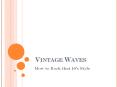Vintage Waves PowerPoint PPT Presentation