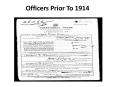 Officers Prior To 1914 PowerPoint PPT Presentation
