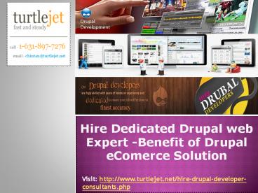 Hire Dedicated Drupal web Expert -Benefit of Drupal eComerce Solution