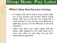 Shop now pay later