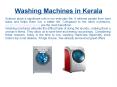 Washing Machines In Kerala PowerPoint PPT Presentation