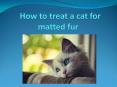How to treat acat for matted PowerPoint PPT Presentation