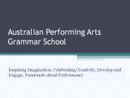 Australian Performing Arts Grammar School