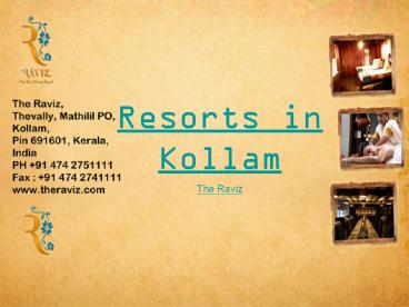 Resort in Kollam
