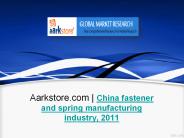 China fastener and spring manufacturing industry, 2011
