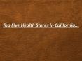 Health and vitamin supplement stores in los angeles,ca 90020 PowerPoint PPT Presentation