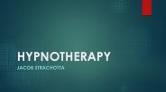 Jacob strachotta  and Hypnotherapy
