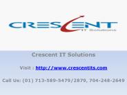 Tera Data Online Training and Placement @ Crescent IT Solutions