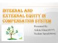 internal and externak equity in compensation system PowerPoint PPT Presentation