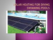 Solar Heating For Diving Swimming Pools