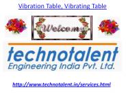 Vibration Table,Vibrating Table