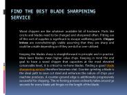 Find the best blade sharpening service