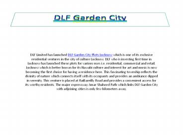 DLF Garden City