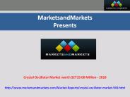 Crystal Oscillator Market