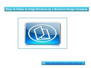 Guidelines to Design Brochure