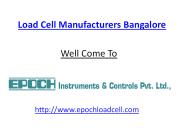 Load Cell Manufacturers, Weight Transducer