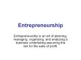 1 Entrepreneurship Concept PowerPoint PPT Presentation