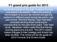 F1 grand prix guide for 2013 PowerPoint PPT Presentation