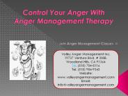 Control Your anger with Anger Management Therapy