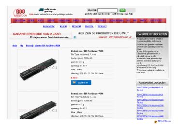 Accu voor HP EliteBook 2540p (14.4V 5200mAh)