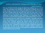 Content Locking Program