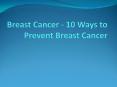 Breast Cancer Tips PowerPoint PPT Presentation