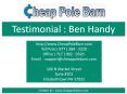 Cheap Pole Barn Testimonial - Ben Handy