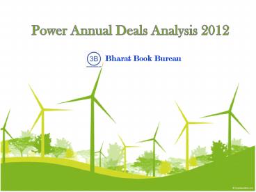 Power Annual Deals Analysis 2012