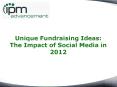 Unique Fundraising Ideas:  The Impact of Social Media in 2012 PowerPoint PPT Presentation