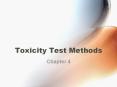 Toxicity Test Methods PowerPoint PPT Presentation