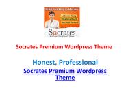 Socrates Premium Wordpress Theme review