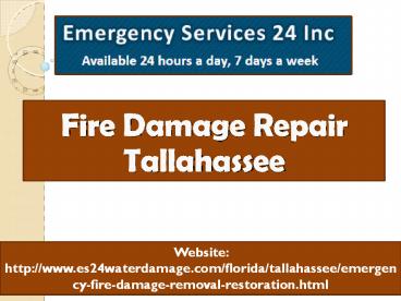 Fire Damage Repair Tallahassee