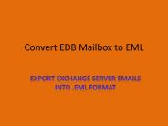 EDB to EML Conversion