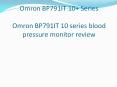 Omron BP791IT 10+ Series PowerPoint PPT Presentation