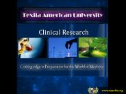 Clinical Research at Texila American Universtiy