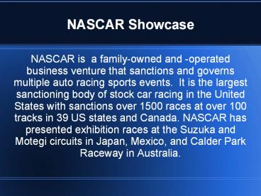 NASCAR Showcase